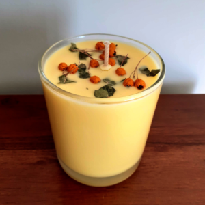 Orange and bergamot natural soy wax candle